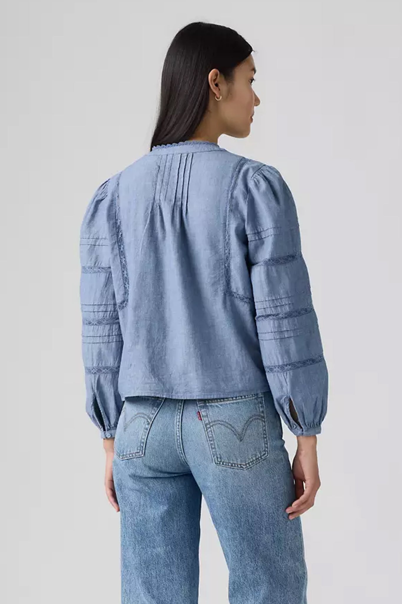 Mandy Long-Sleeve Blouse Favourite Subject Medium Wash