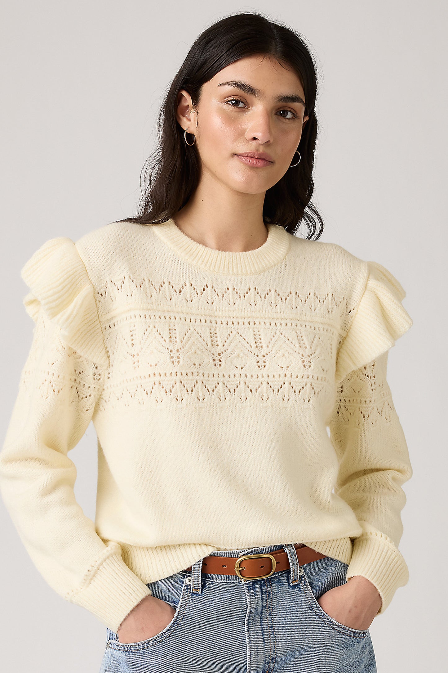 Shane Flutter Sleeve Pull-Over Tofu