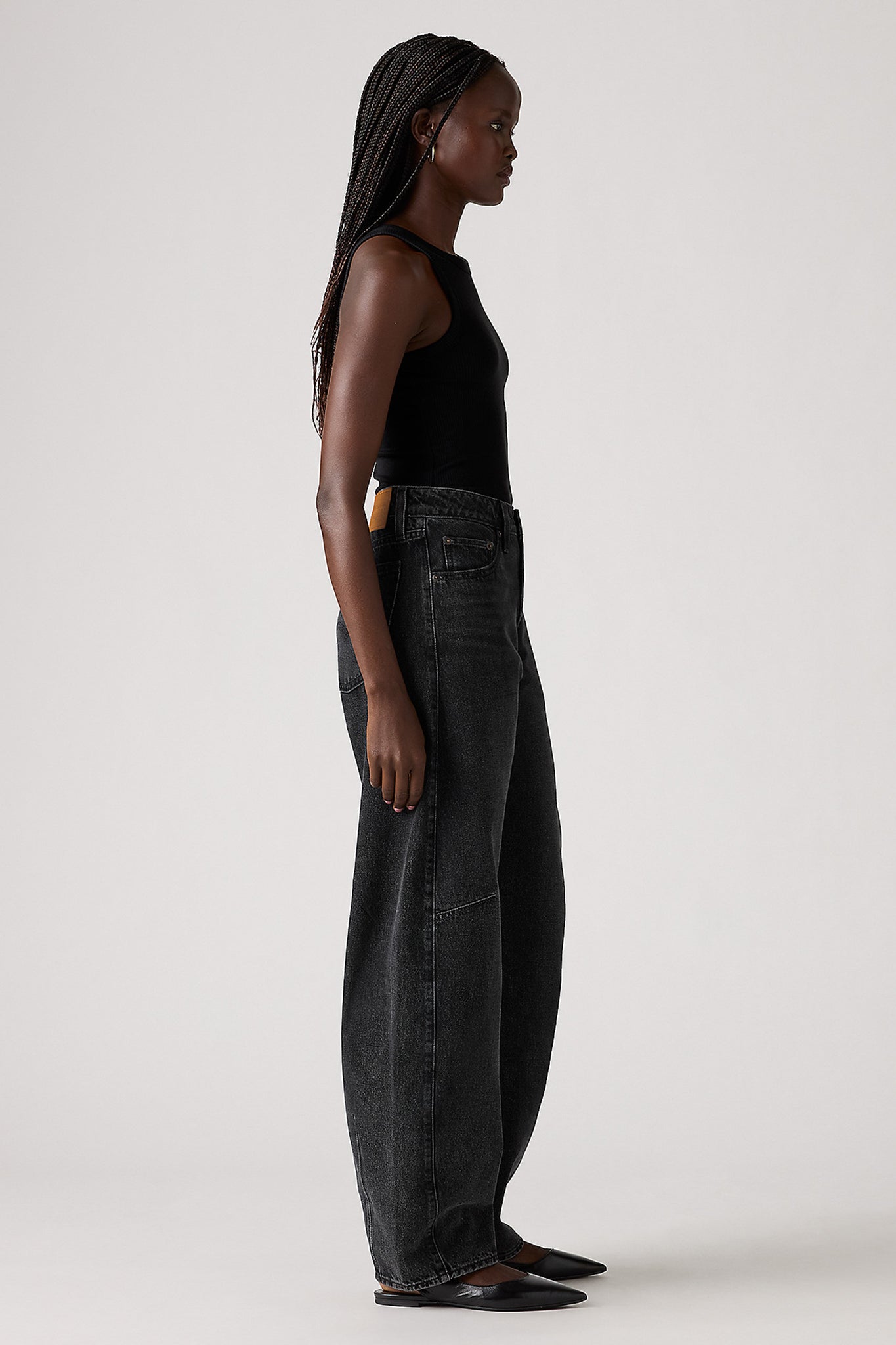 Baggy Dad Barrel Jeans Rebel Edge Barrel Black