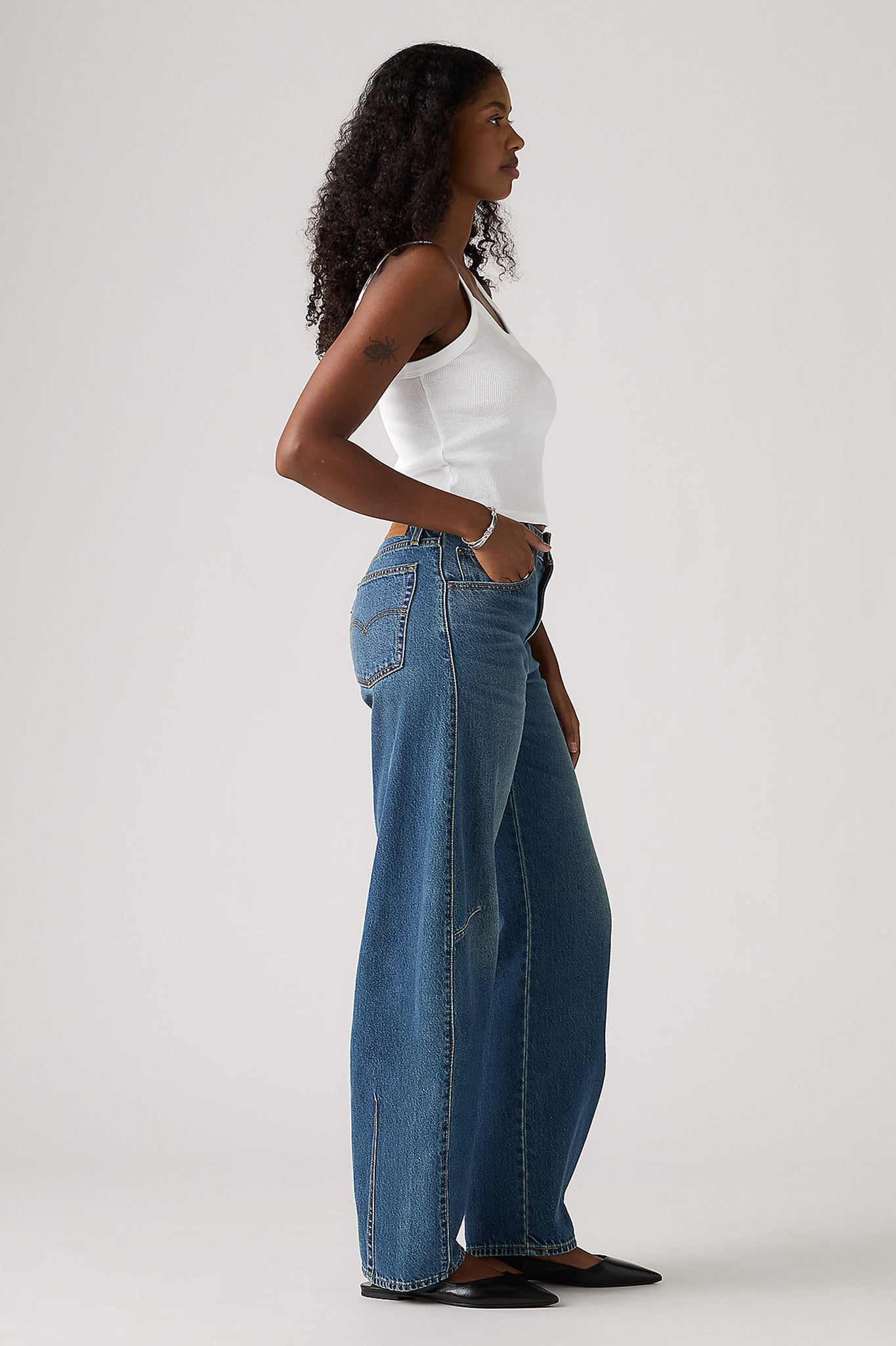 Baggy Dad Barrel Jeans Most Wanted Blue