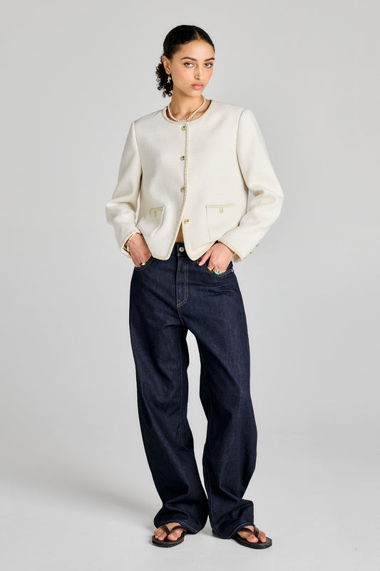 Blue Tab Drop Barrel Jeans New Rinse Moj