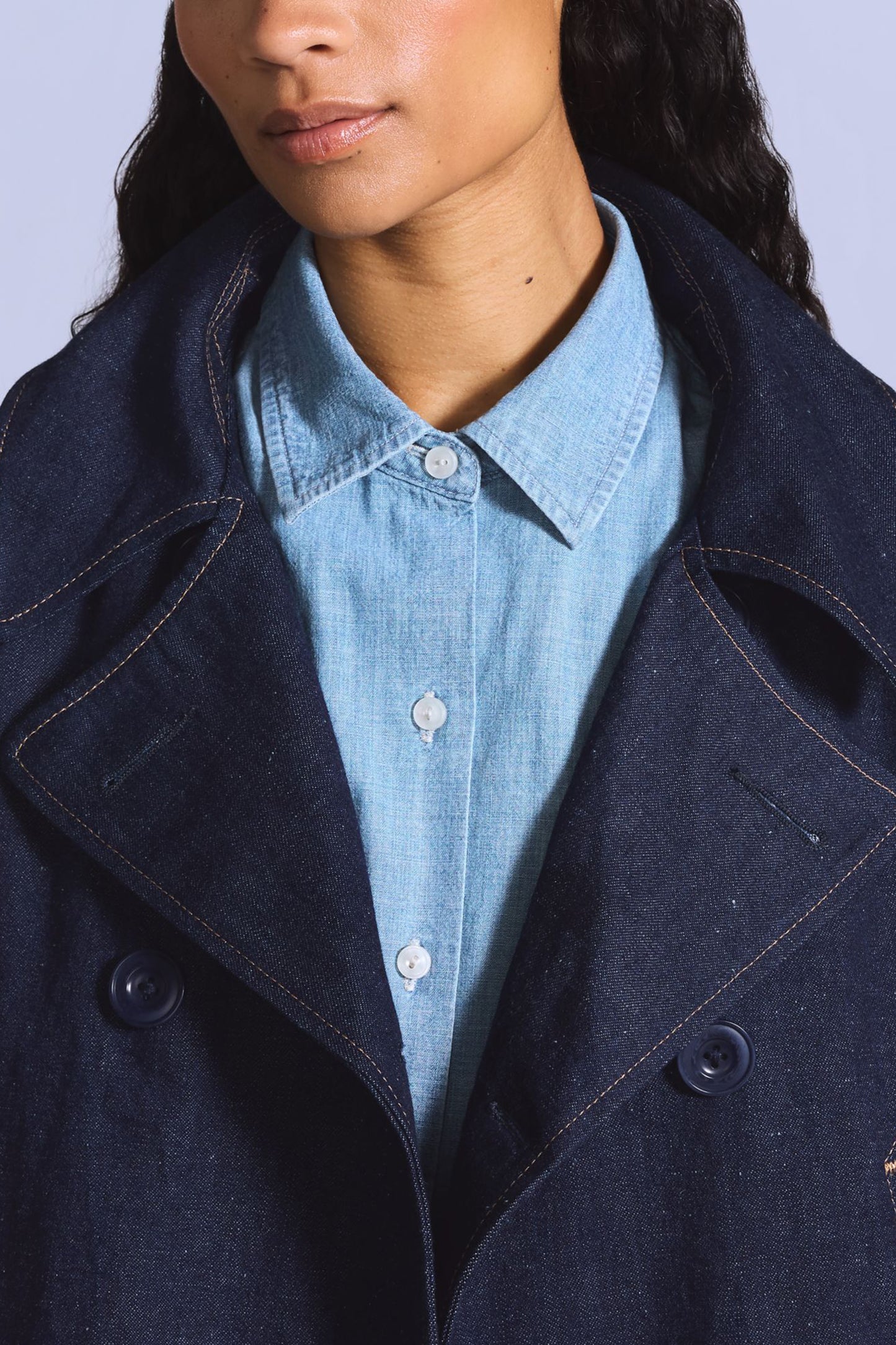 Blue Tab Mariner Peacoat Nep Rinse Moj