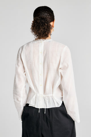 Blue Tab Palmo Blouse White