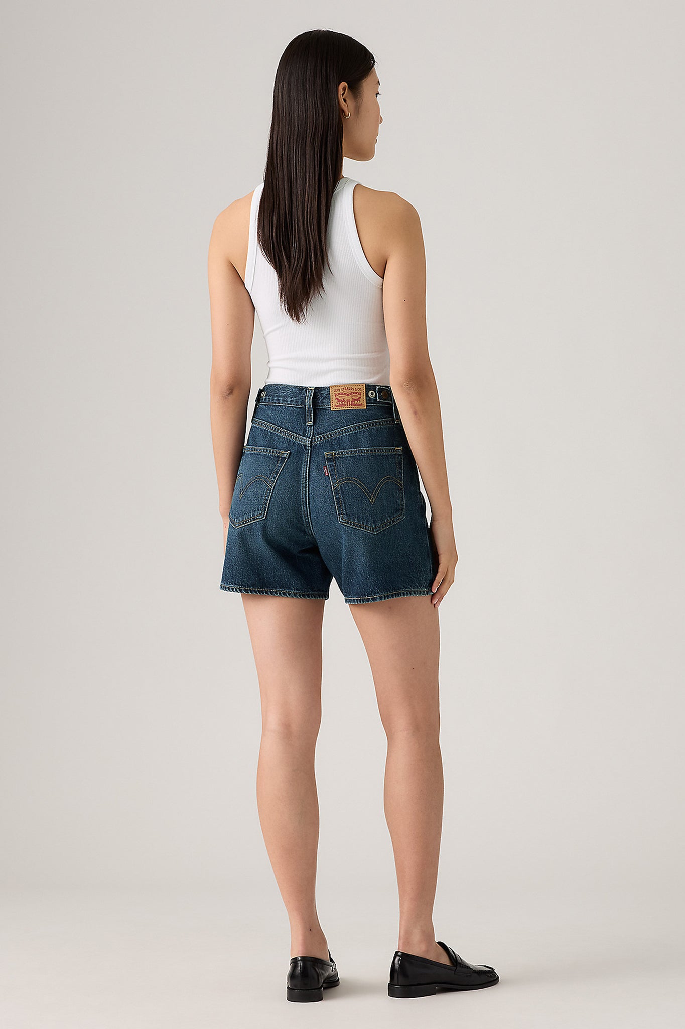 Cinch Mid-Thigh Shorts Cookie Crunch Dark Wash