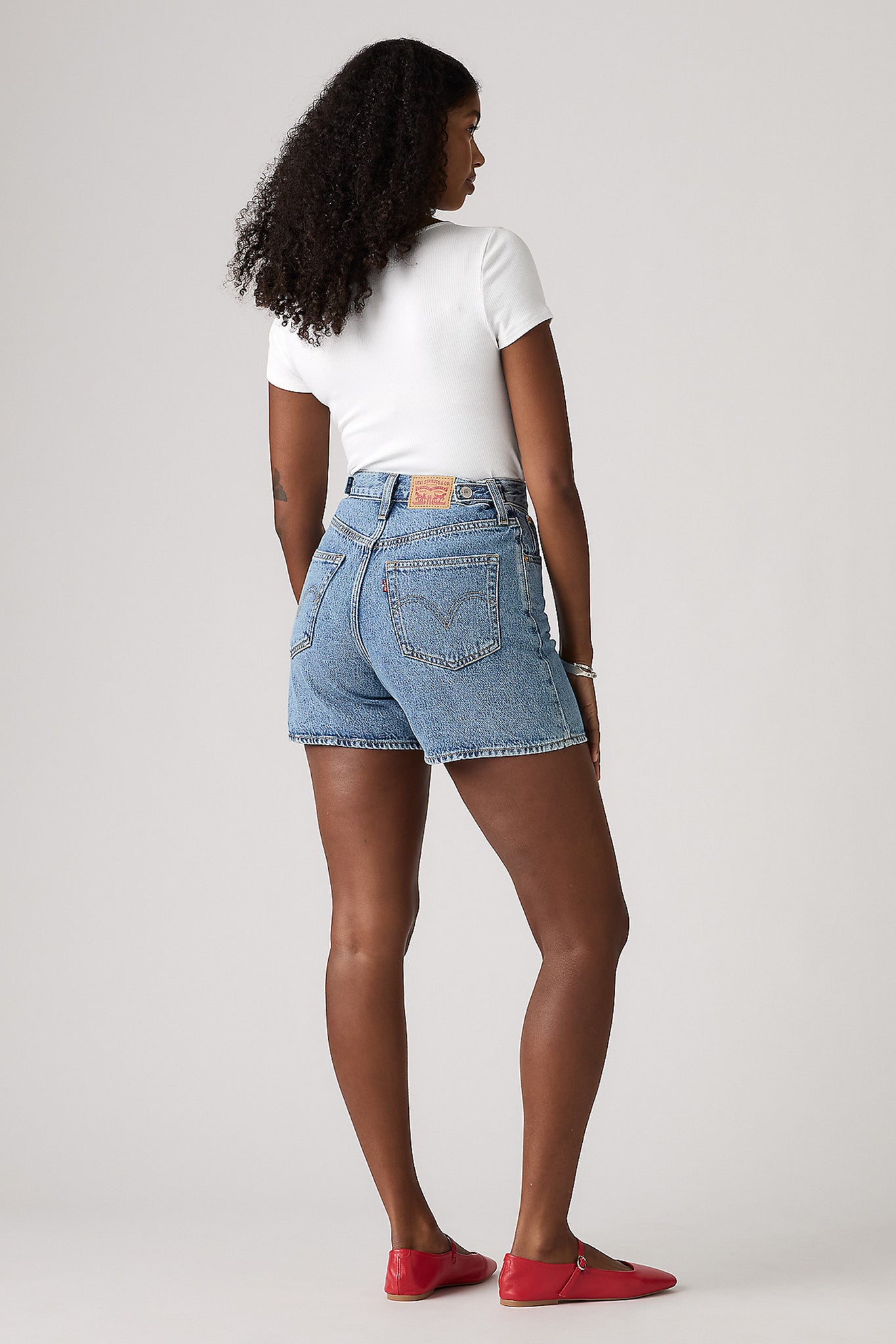 Cinch Mid-Thigh Shorts Twisted Stone Medium Wash