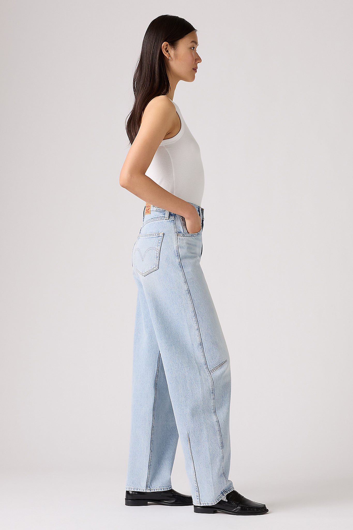 Cinch Barrel Jeans Abraided Art Blue