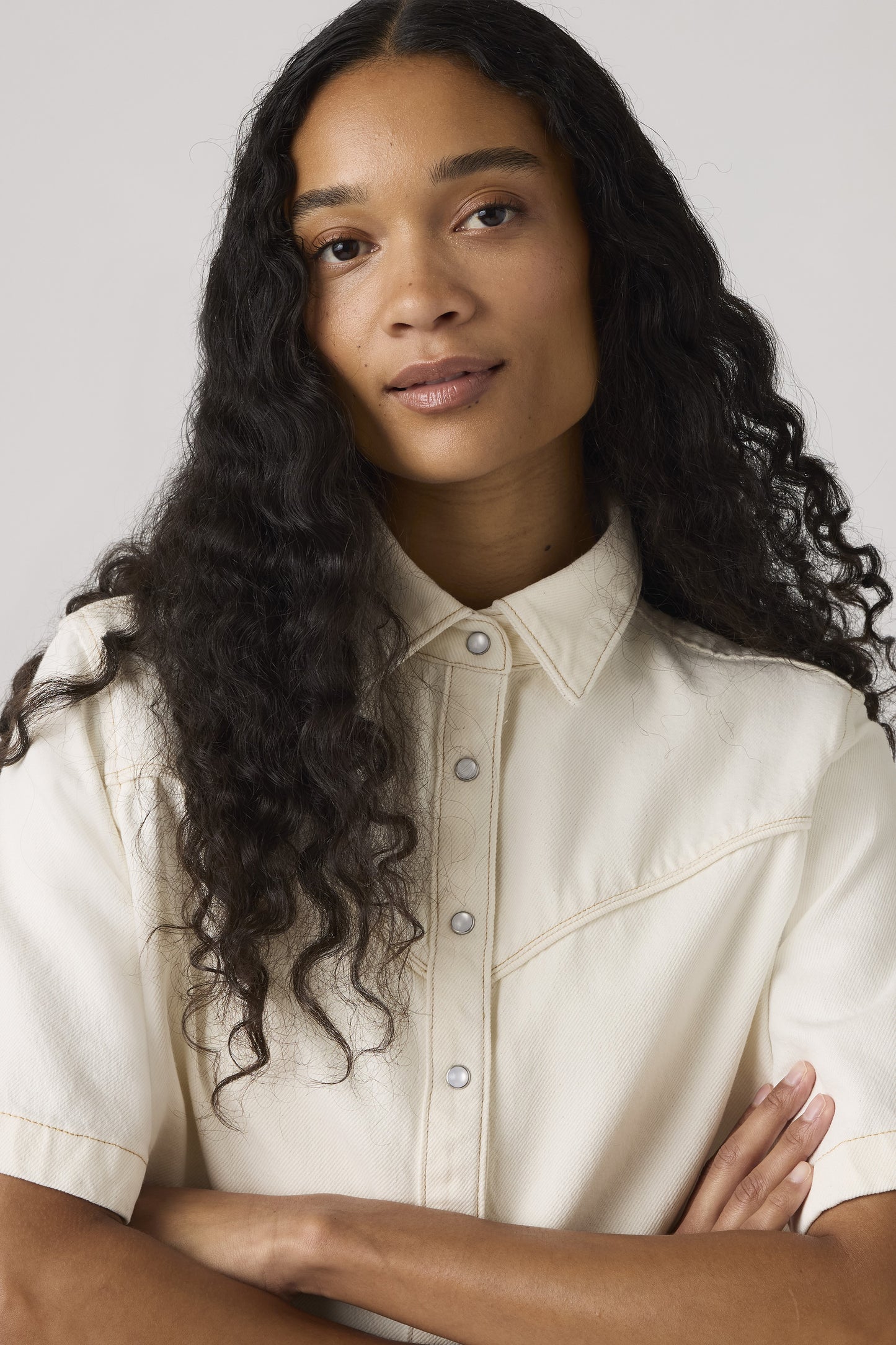 Logan Short Sleeve Denim Shirt Truth Slip