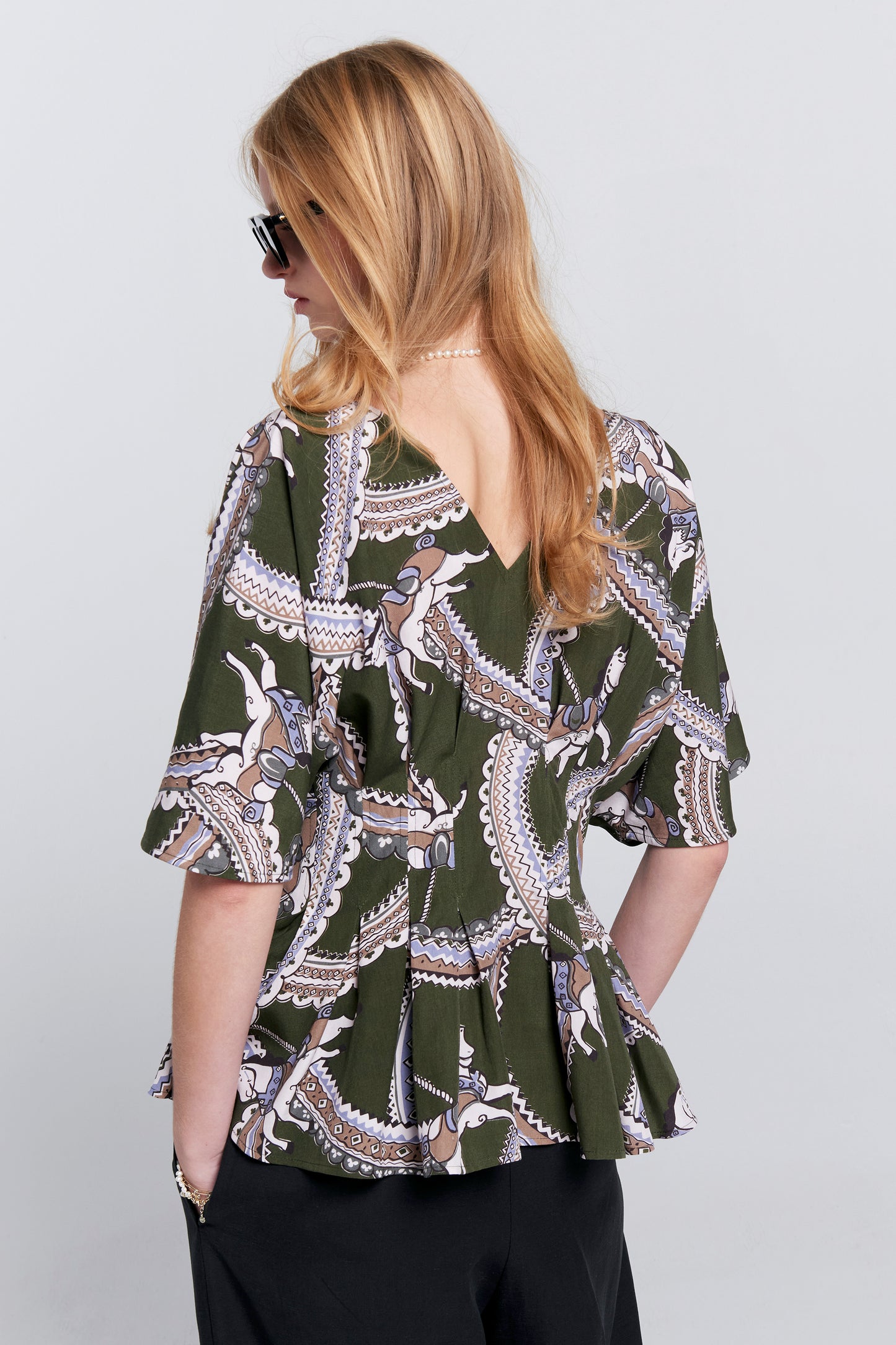 Florence Top Olive Multi