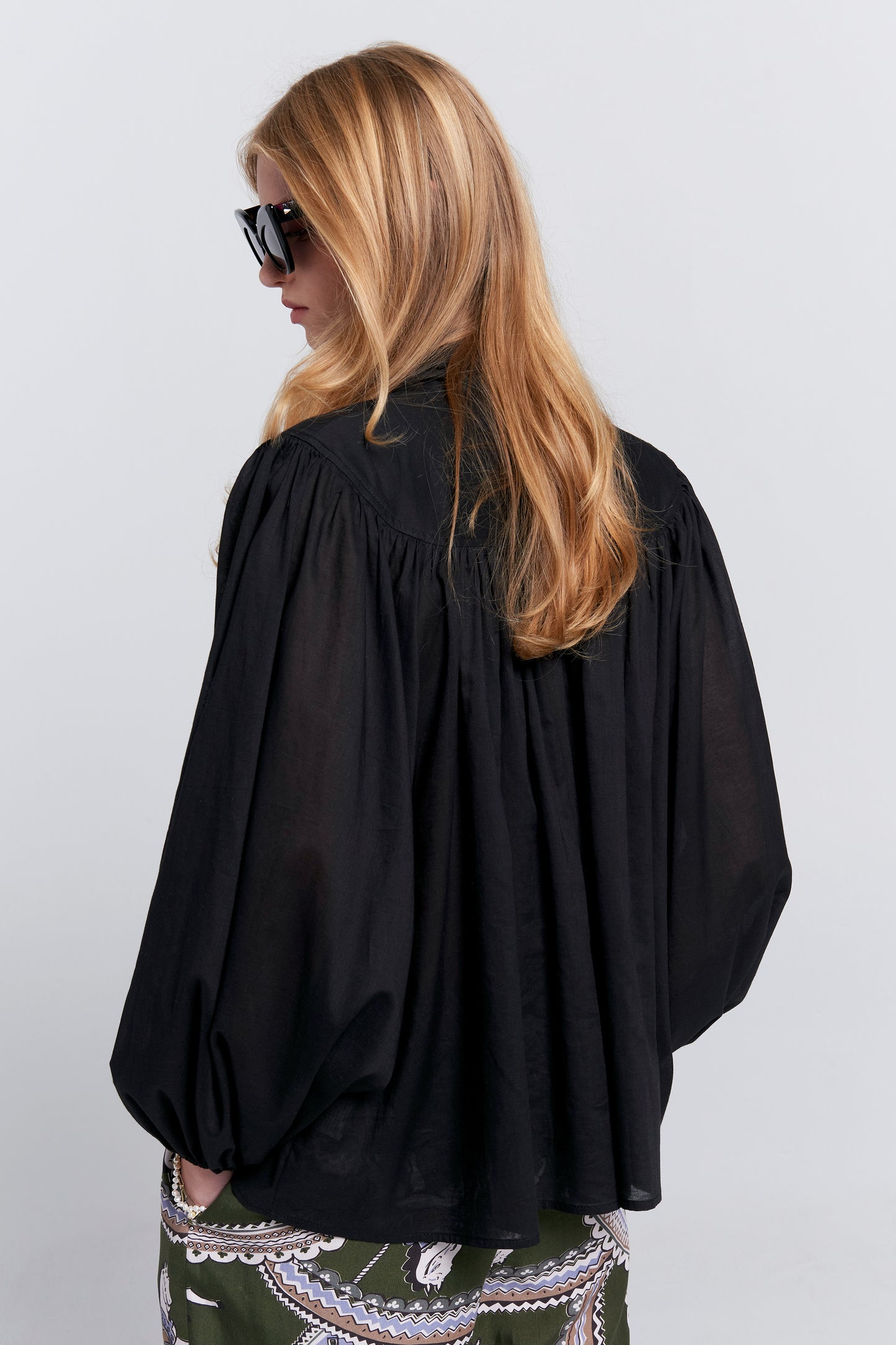 Reining Bow Blouse Black