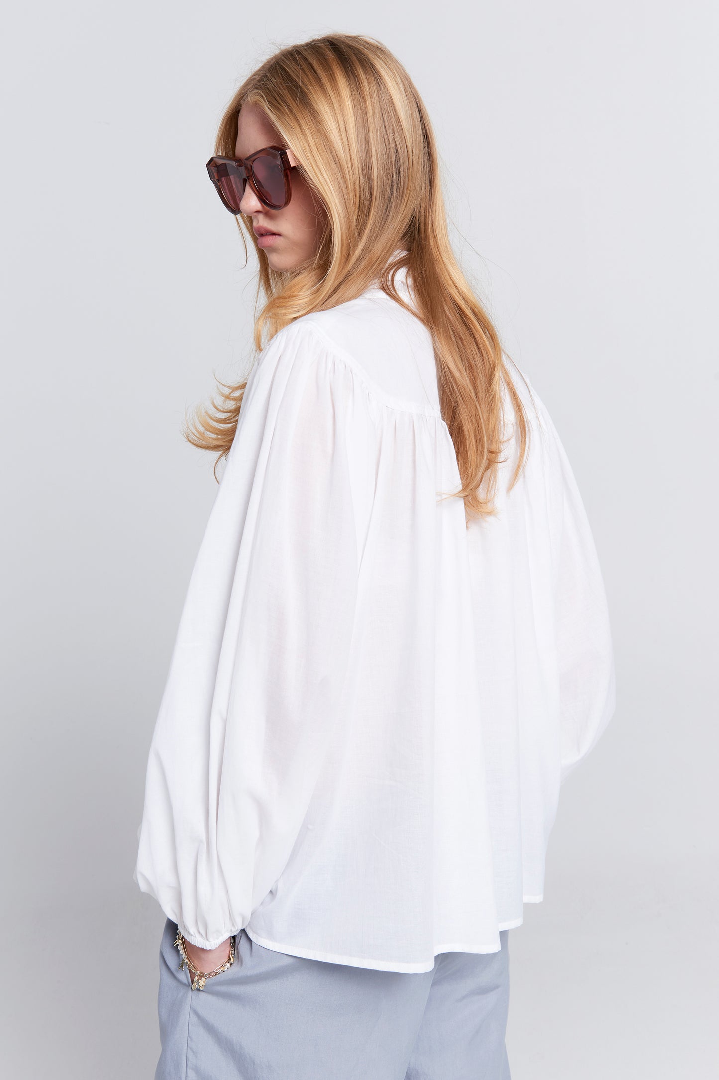 Reining Bow Blouse White