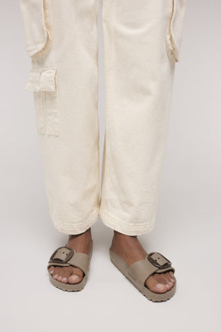 Madrid Big Buckle EVA Narrow Fit Grey Taupe
