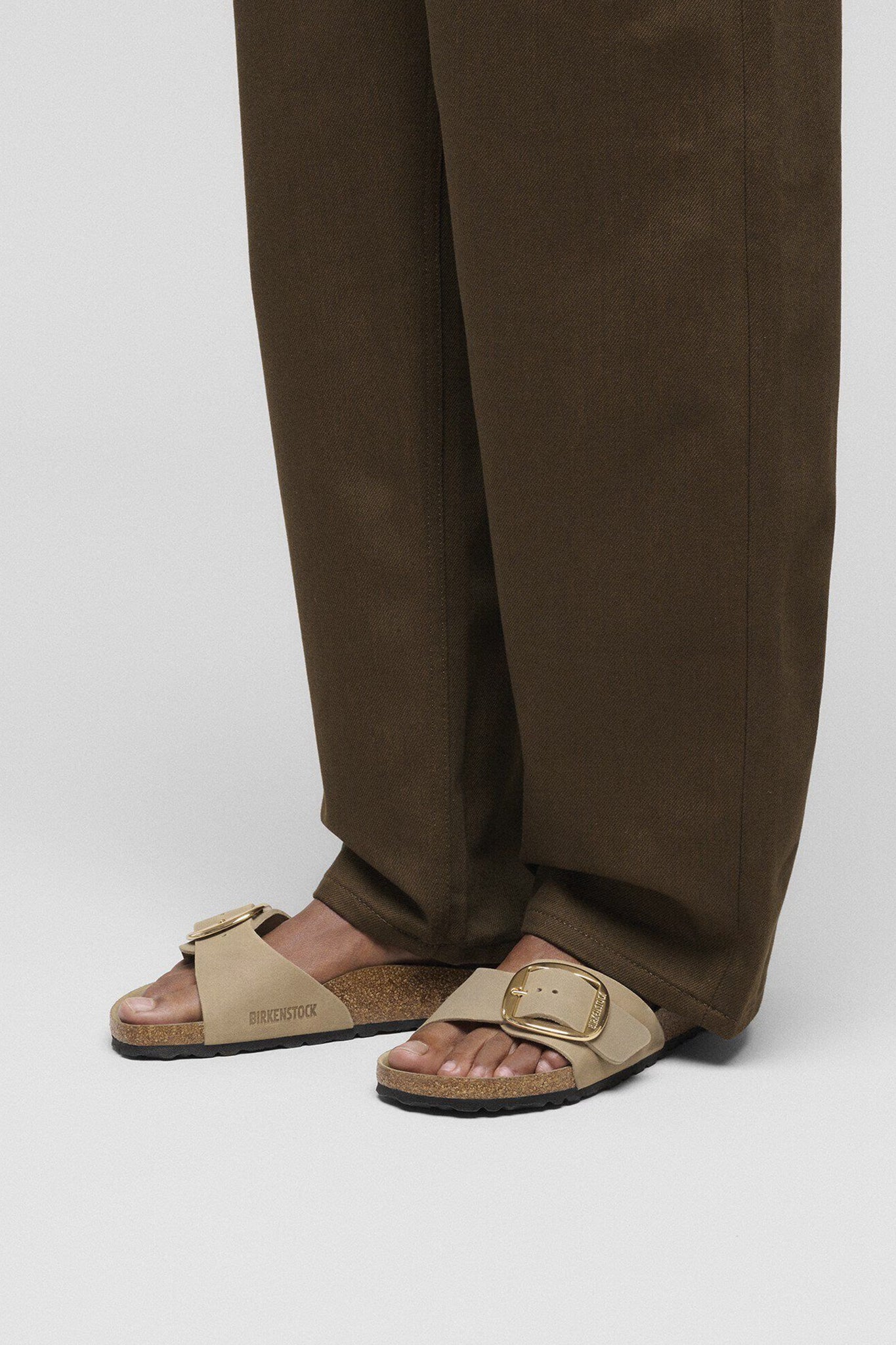 Madrid Big Buckle Oiled Leather Regular Fit Tobacco Brown