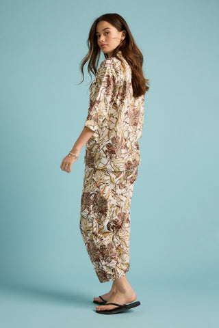 Lilies Crop PJ Cream