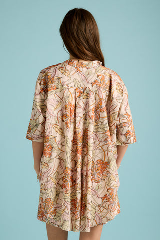 Lilies Flowy Boxer PJ Lilly Pink