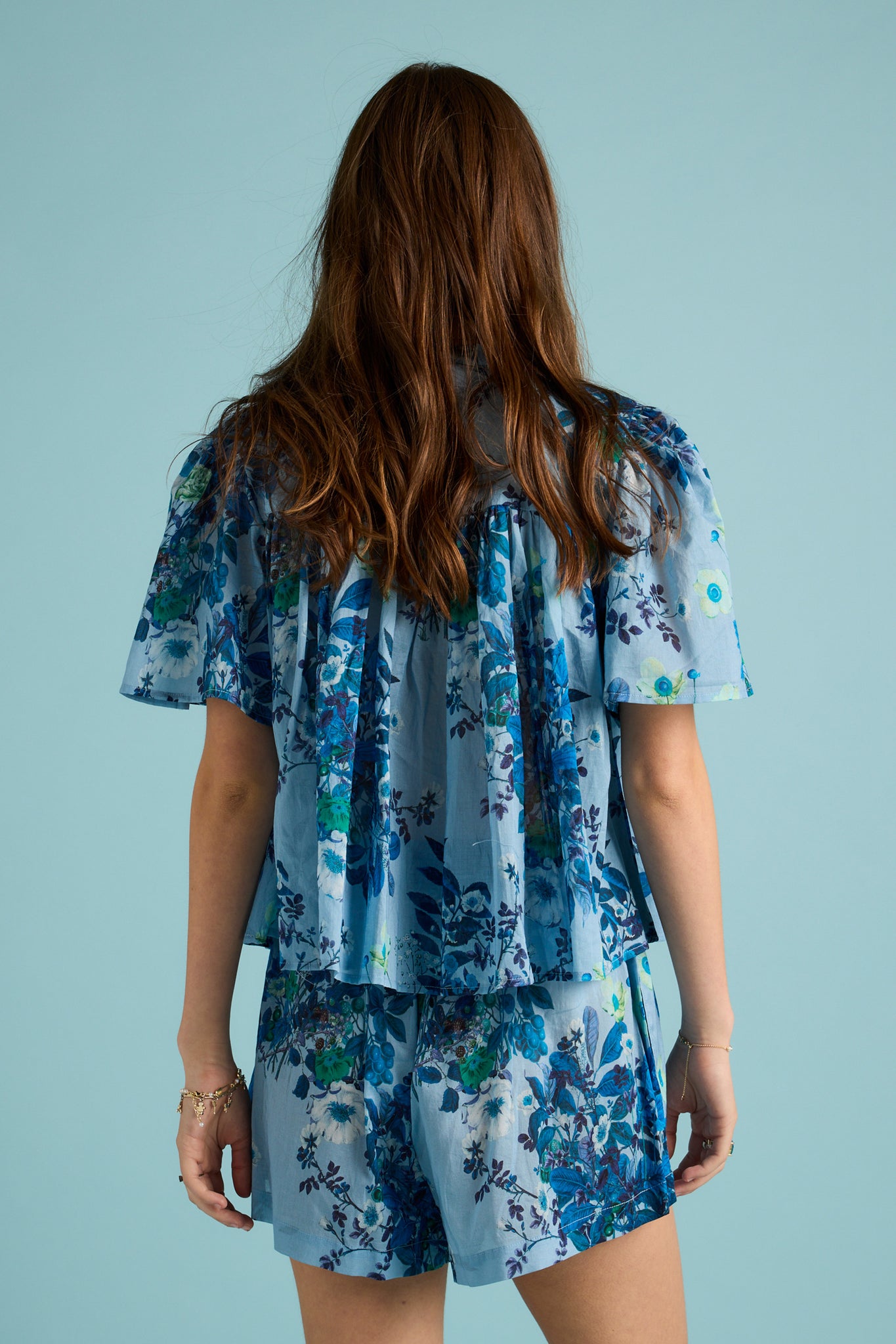 Love Letter Flutter Boxer PJ Skyway Blue