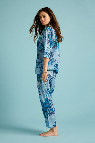 Love Letter Crop PJ Skyway Blue
