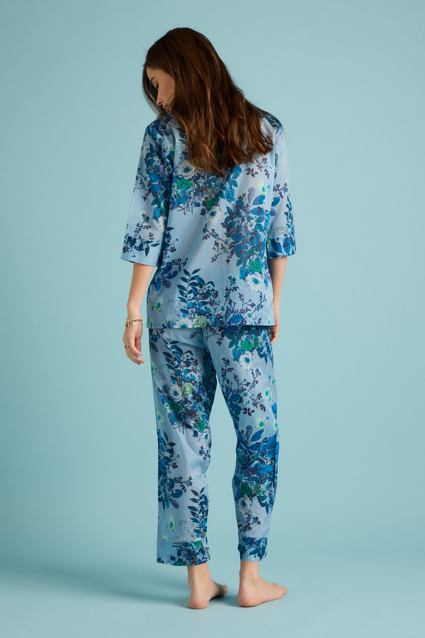 Love Letter Crop PJ Skyway Blue