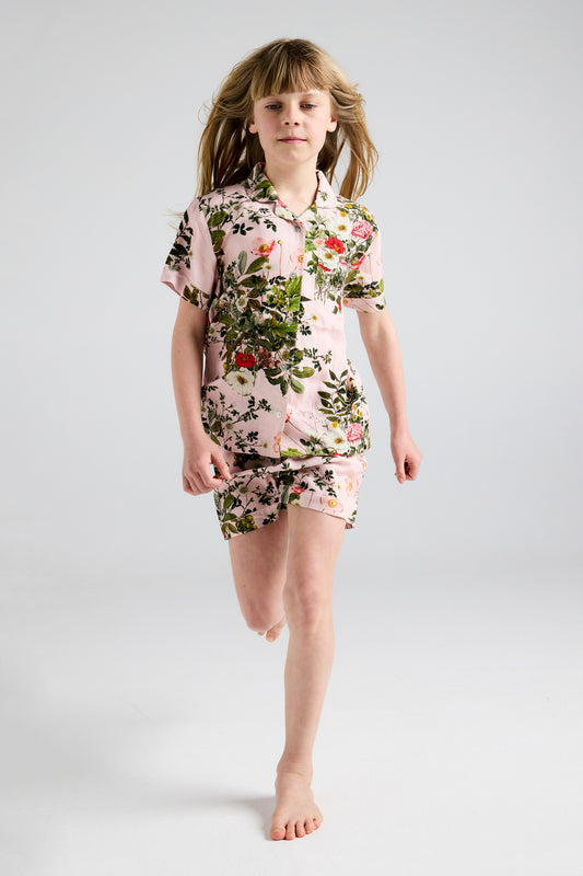 Love Letter Kids Boxer PJ Soft Pink