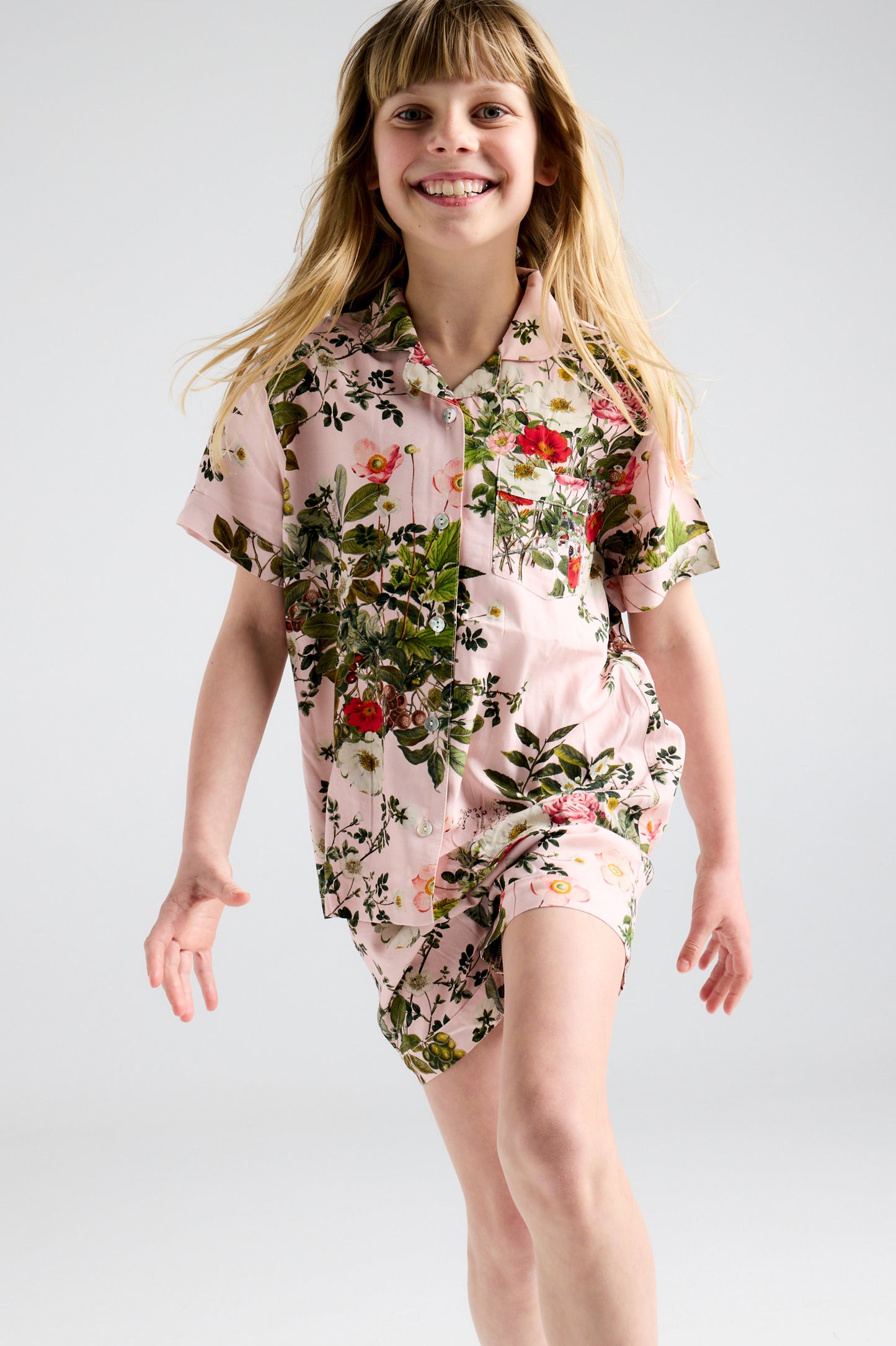 Love Letter Kids Boxer PJ Soft Pink