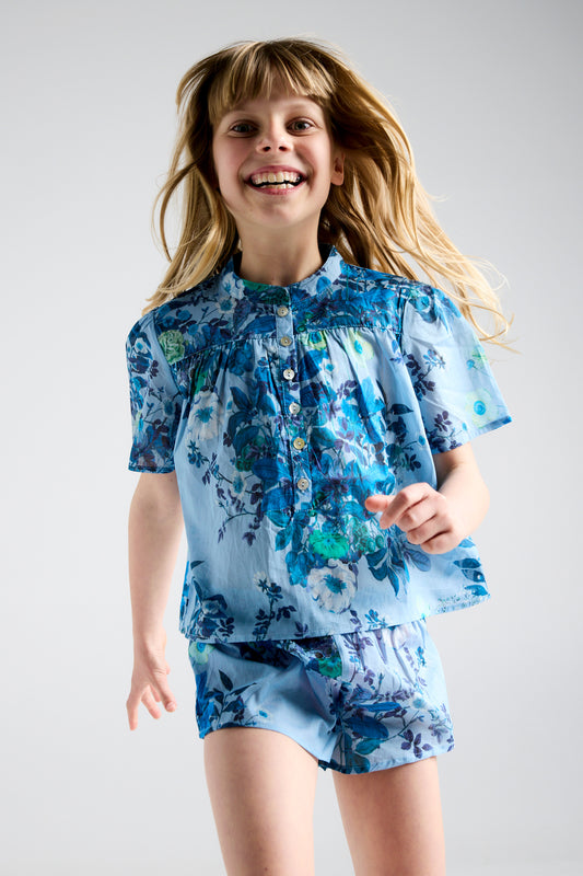 Love Letter Kids Flutter Boxer PJ Skyway Blue