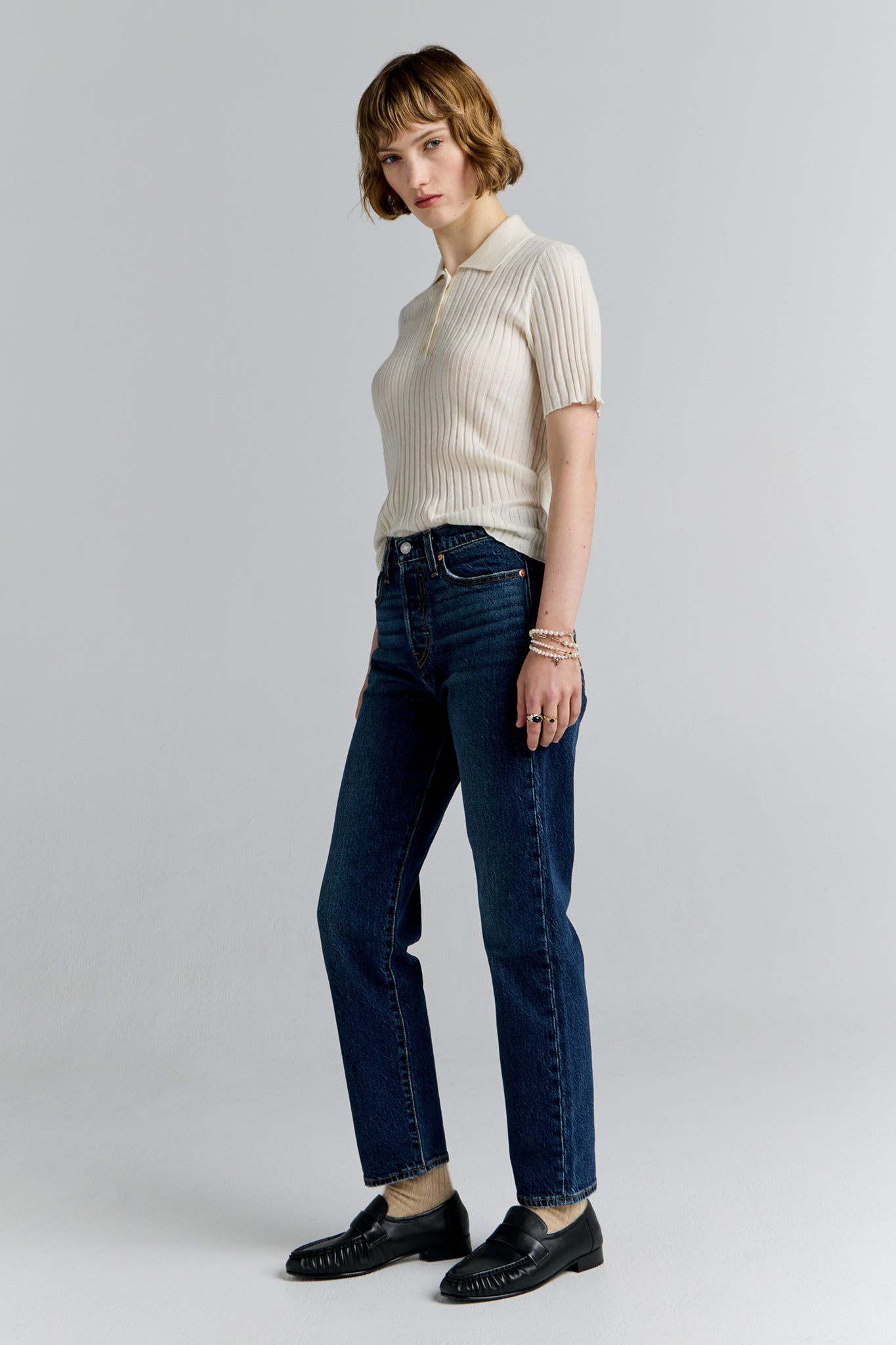 Wedgie Straight Jeans Indifferent Indigo