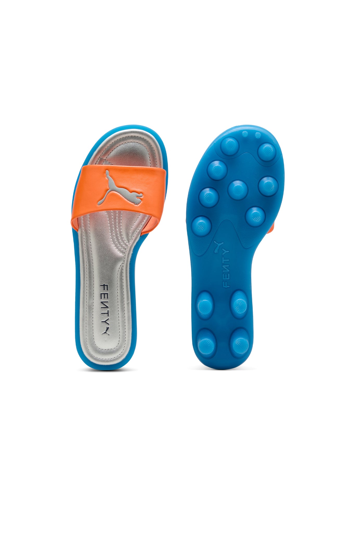 Chic Slides Rickie Orange/Racing Blue