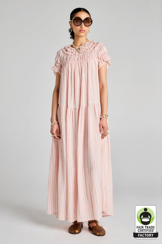 Orestes Organic Cotton Dress Pink
