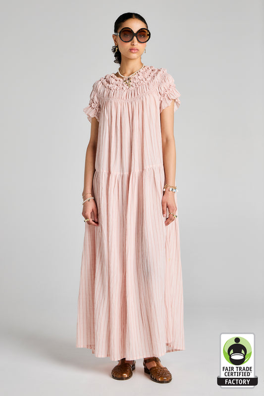 Orestes Organic Cotton Dress Pink