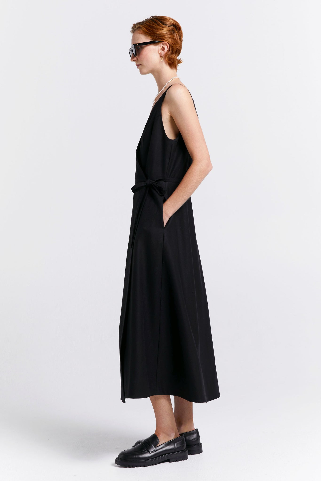 Cherished Wrap Dress Black