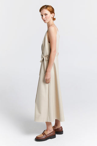 Cherished Wrap Dress Natural