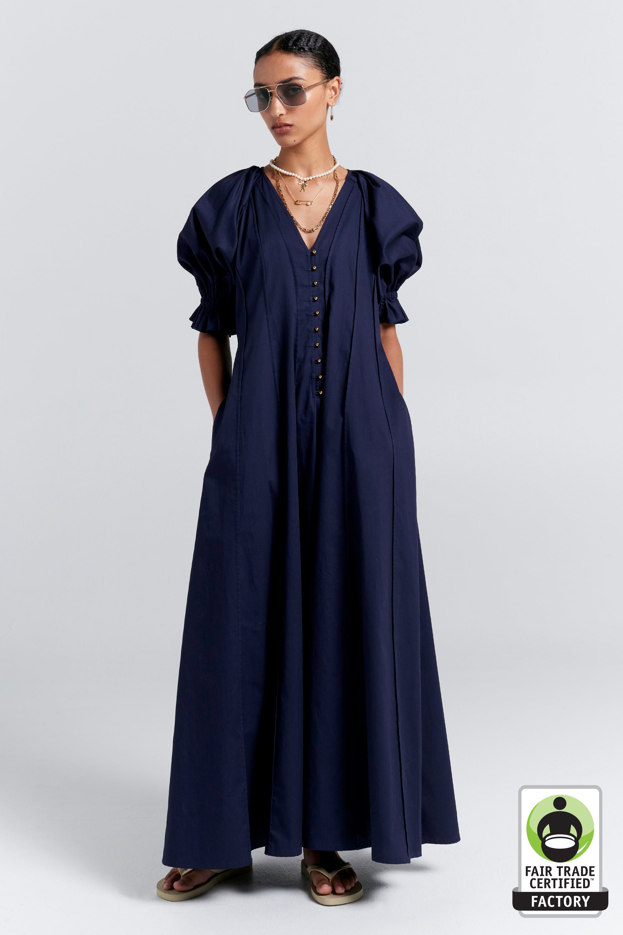 Melody Dress - Navy