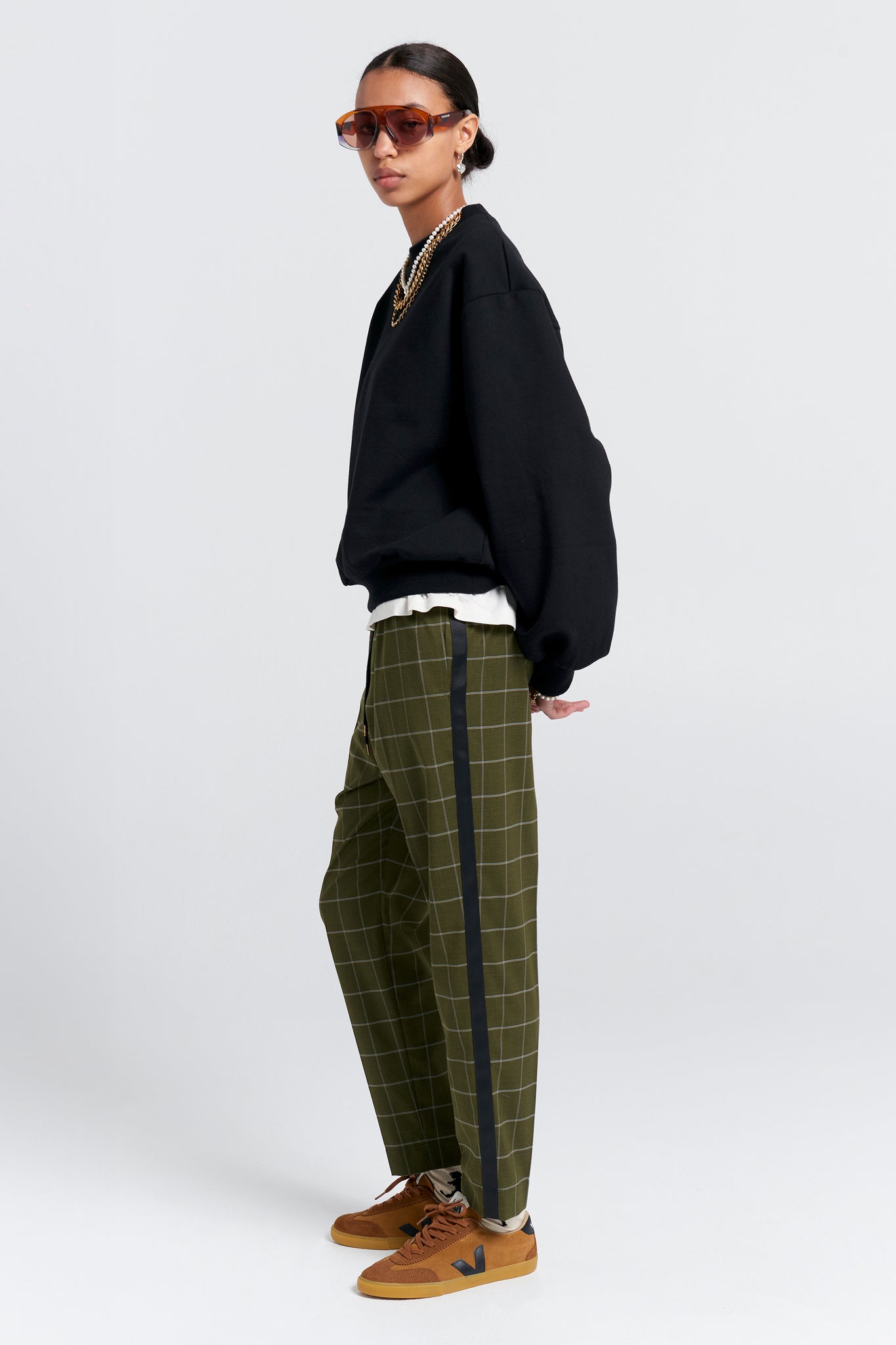 Promenade Trousers Khaki Green