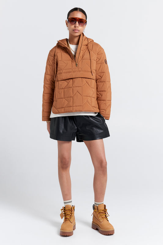 Maple Shorts Leatherette Black