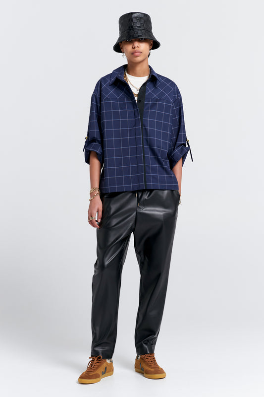 Nico Trousers Leatherette Black