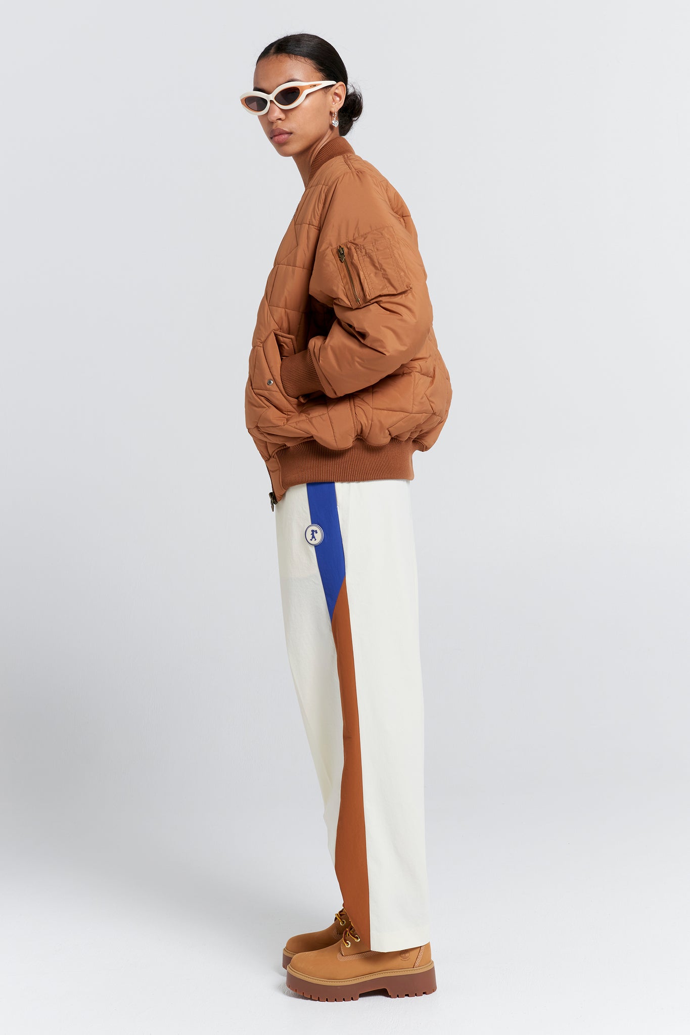 Walker Track Pants Cream Multi