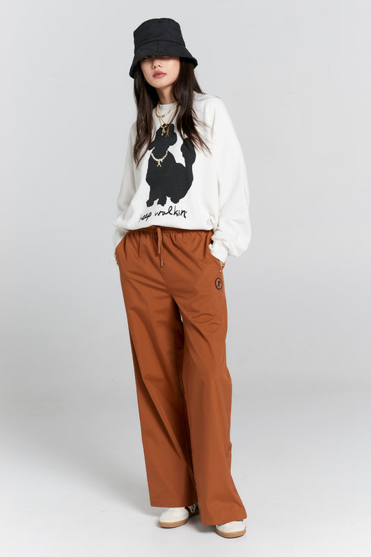 Leisure Track Pants Dark Tan