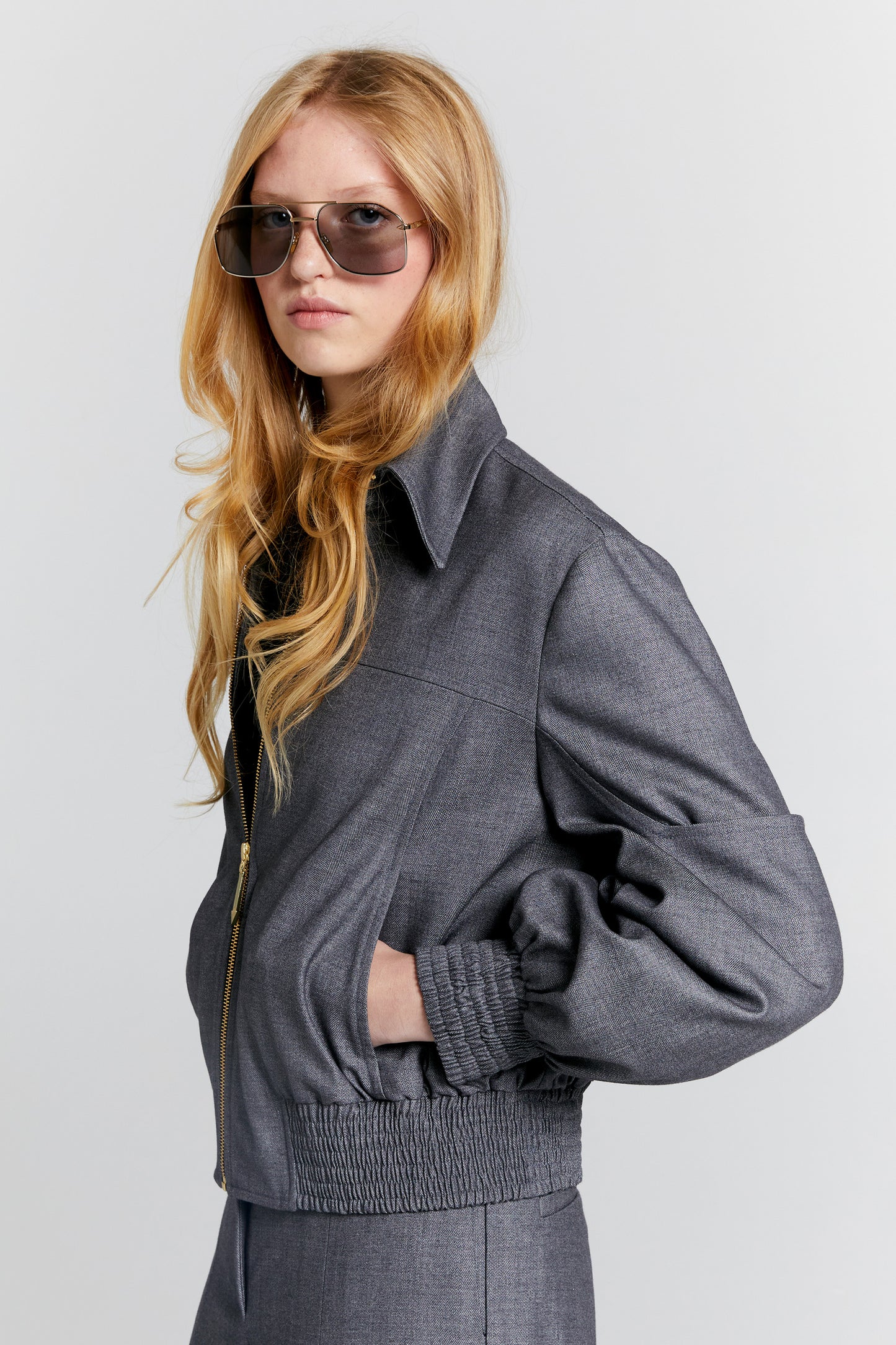 Rider Bomber Jacket Charcoal