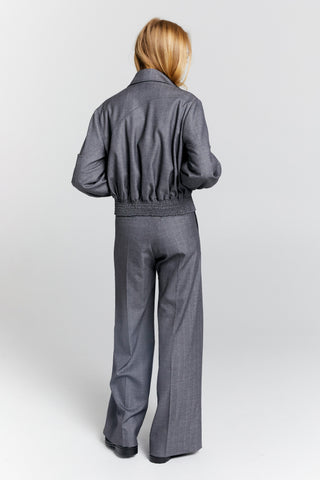 Rider Bomber Jacket Charcoal