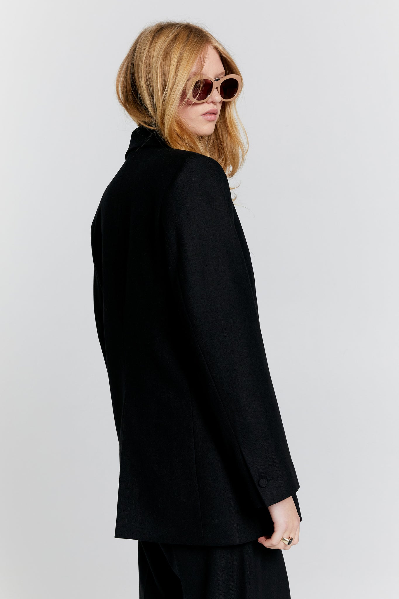 Escapade Double Breasted Jacket Black