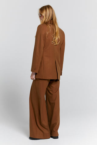 Escapade Double Breasted Jacket Chestnut