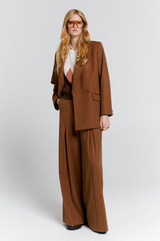 Escapade Double Breasted Jacket Chestnut