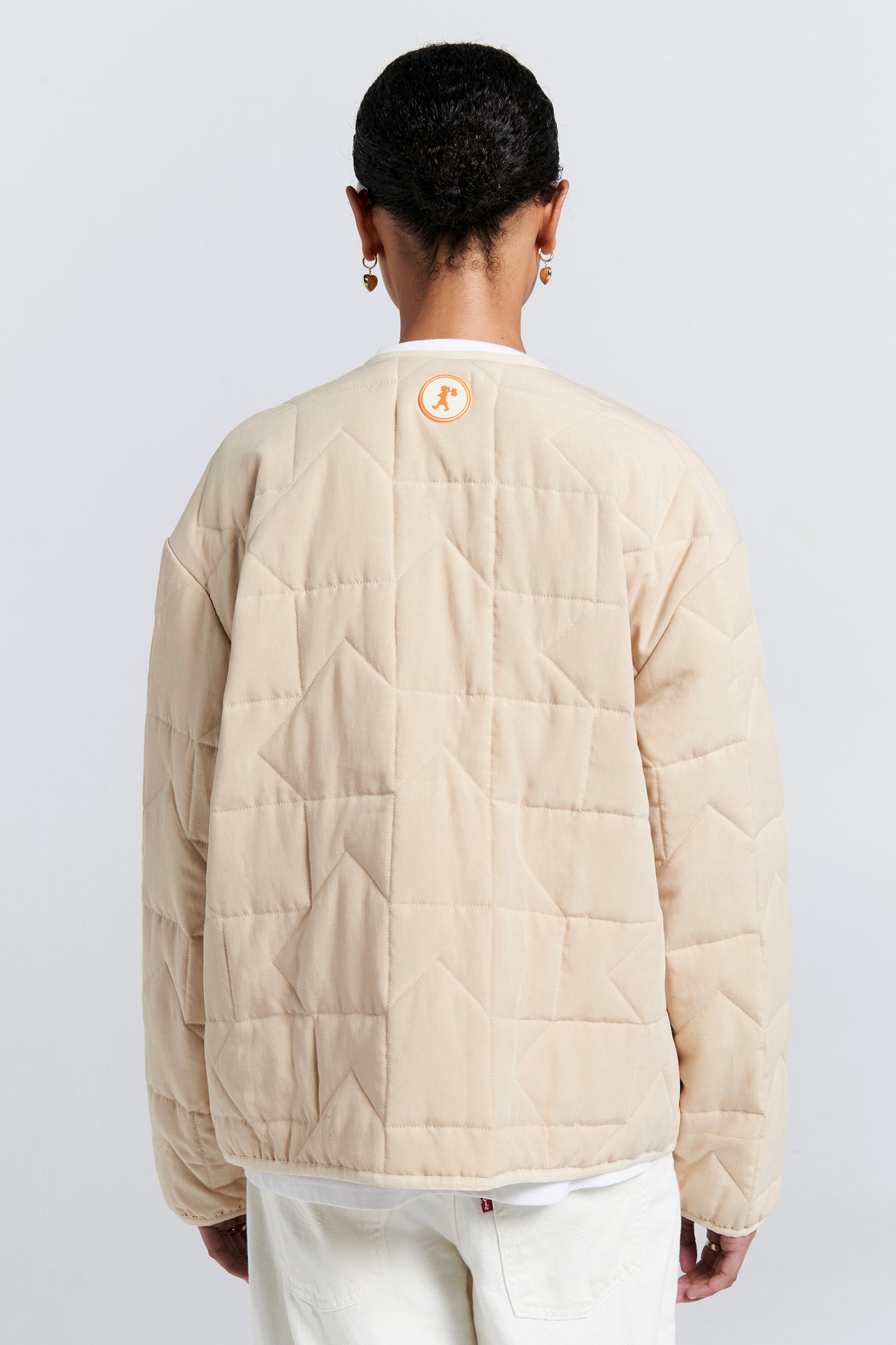 Quilted Drift Jacket Natural
