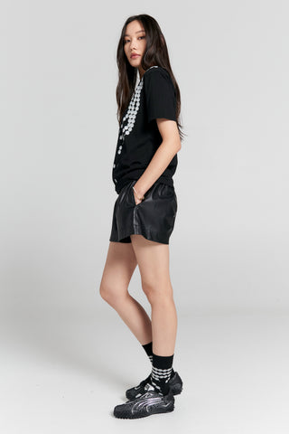Broken Pearls Organic Cotton T-Shirt Black