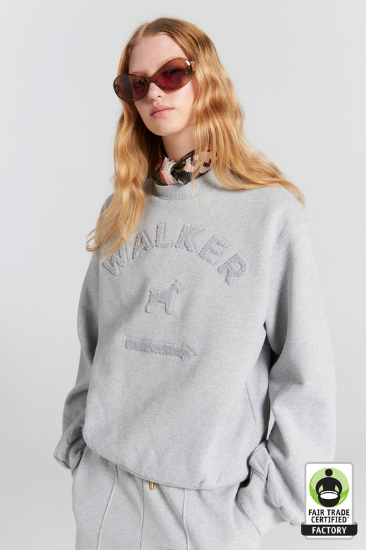 Walker Crewneck Sweatshirt Grey Marle