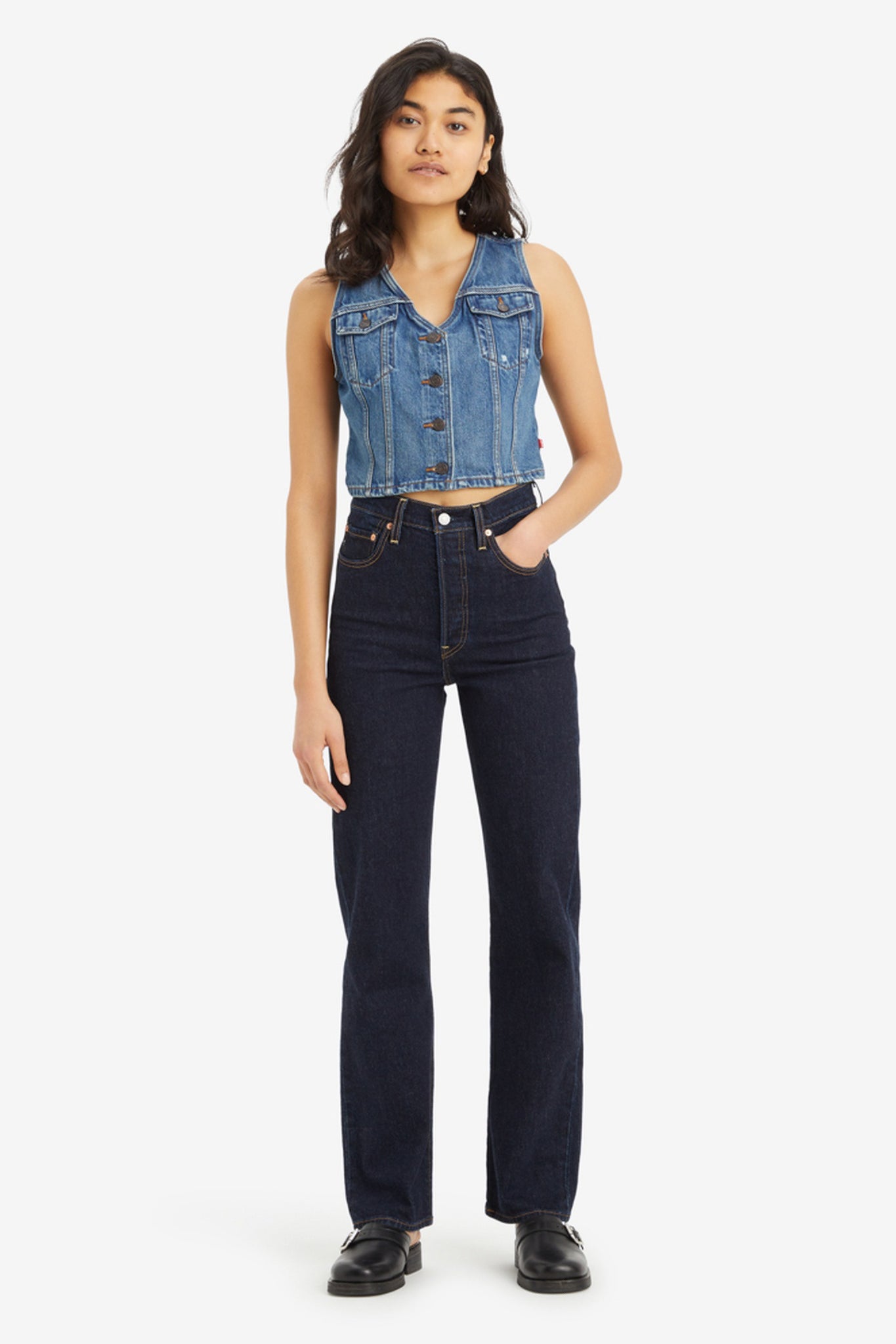 Ribcage Full-Length Jeans Small Course Blue