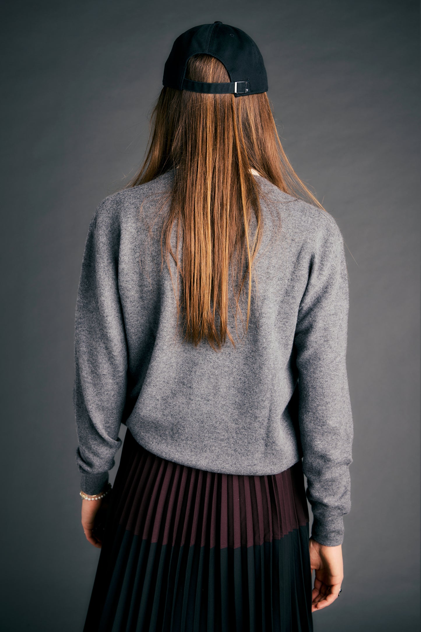 Classic Cashmere Sweater Grey Marle