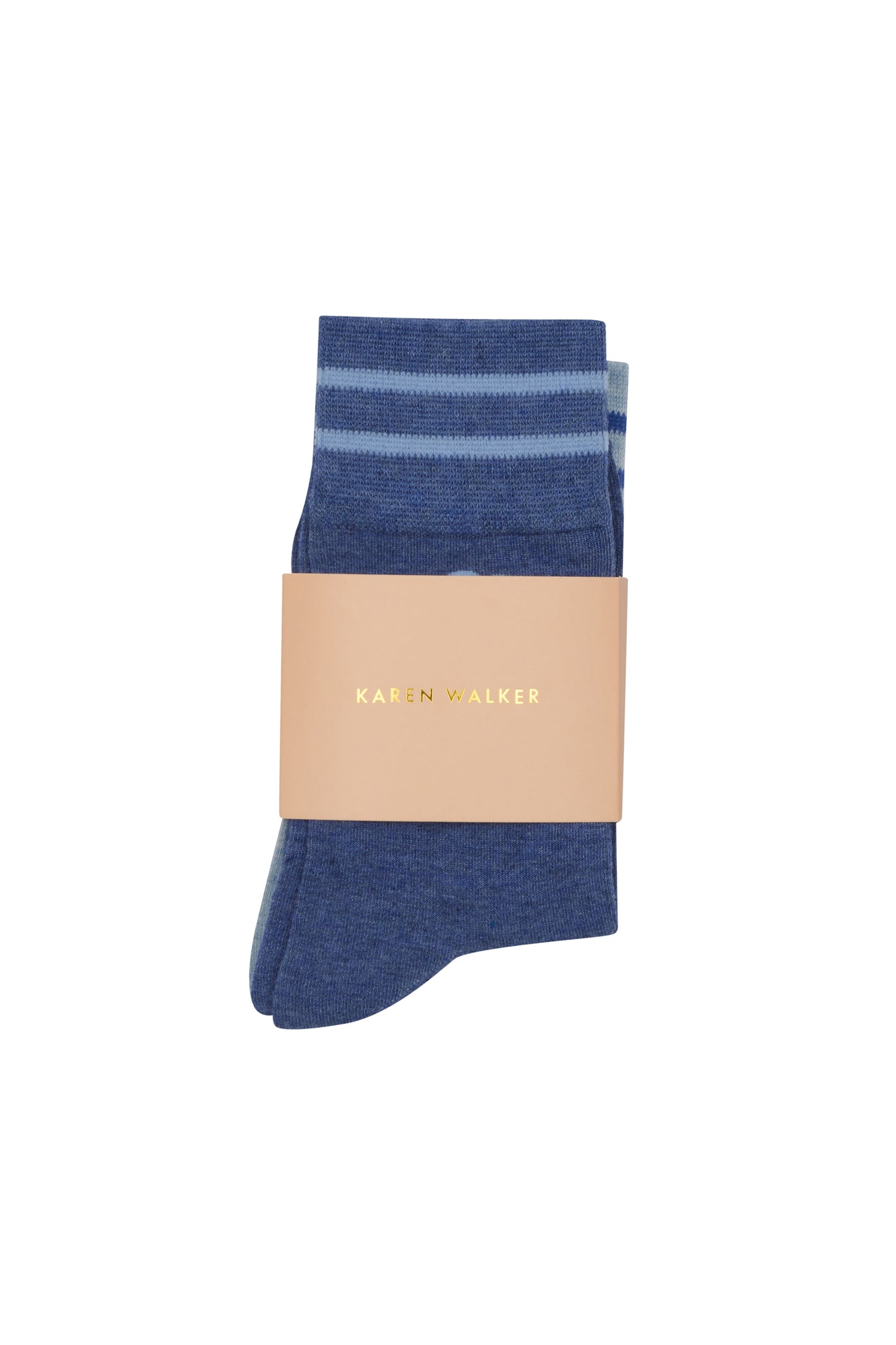 Runaway Girl Socks 2 Pack Blue/Light Blue