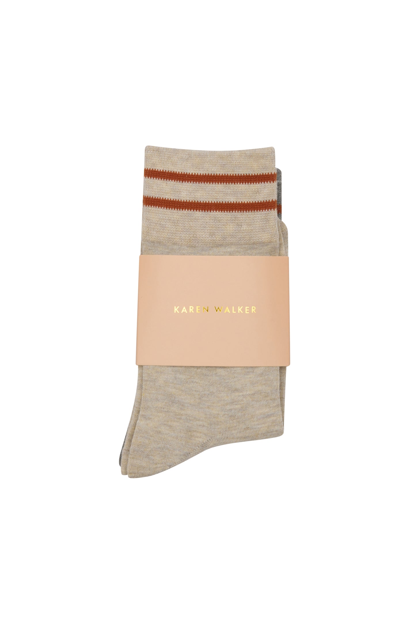 Runaway Girl Socks 2 Pack Natural/Grey/Chestnut