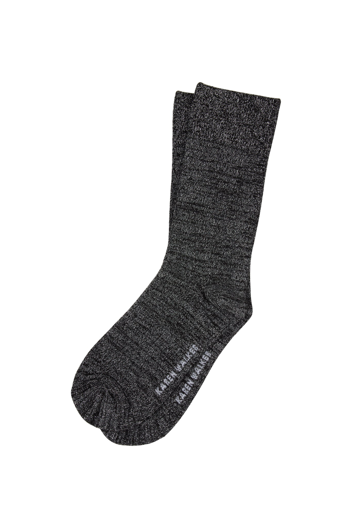 Glitter Socks 2 Pack Natural Silver/Black Silver