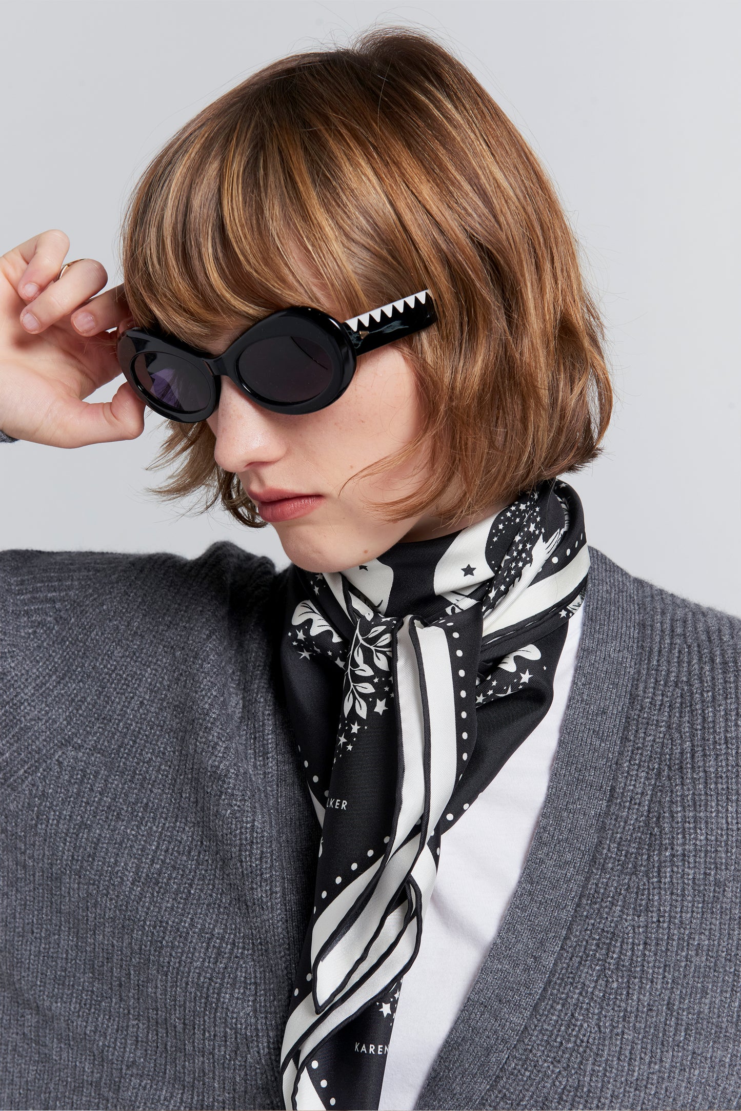 Night Owl Classic Scarf Black